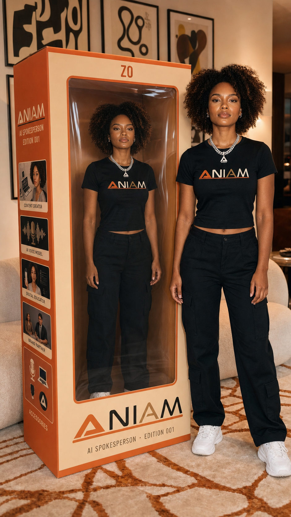 Zo — Aniam AI spokesperson, collectible